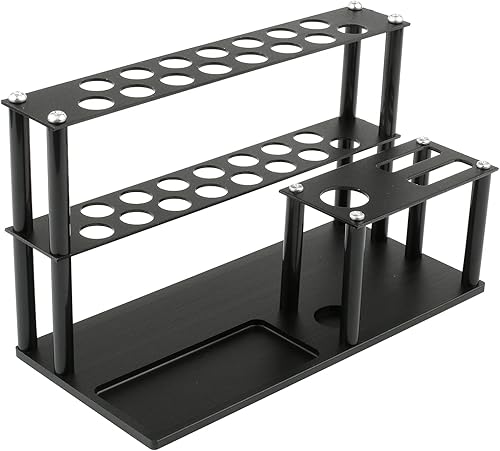 Soporte para herramientas a control remoto, destornilladores, estante de almacenamiento de 18 agujeros, organizador de metal para Phillips plano