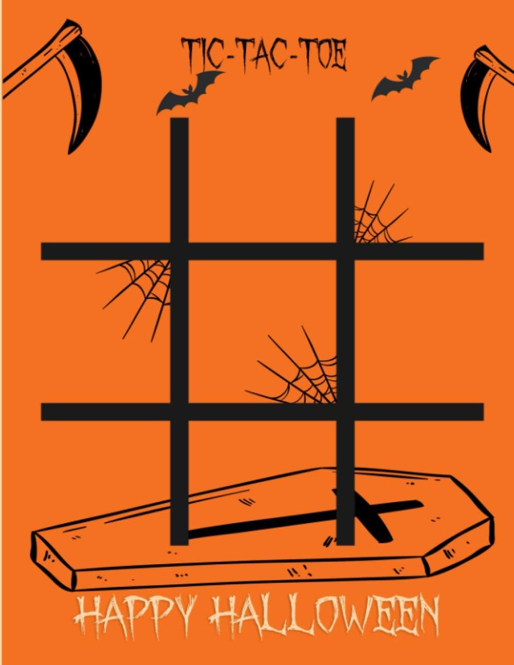 Tic Tac Toe happy halloween: Tic tac toe paper game for family play on halloween | 2 players | activity book happy halloween | halloween gift | Paper & Pencil Games [120 pages