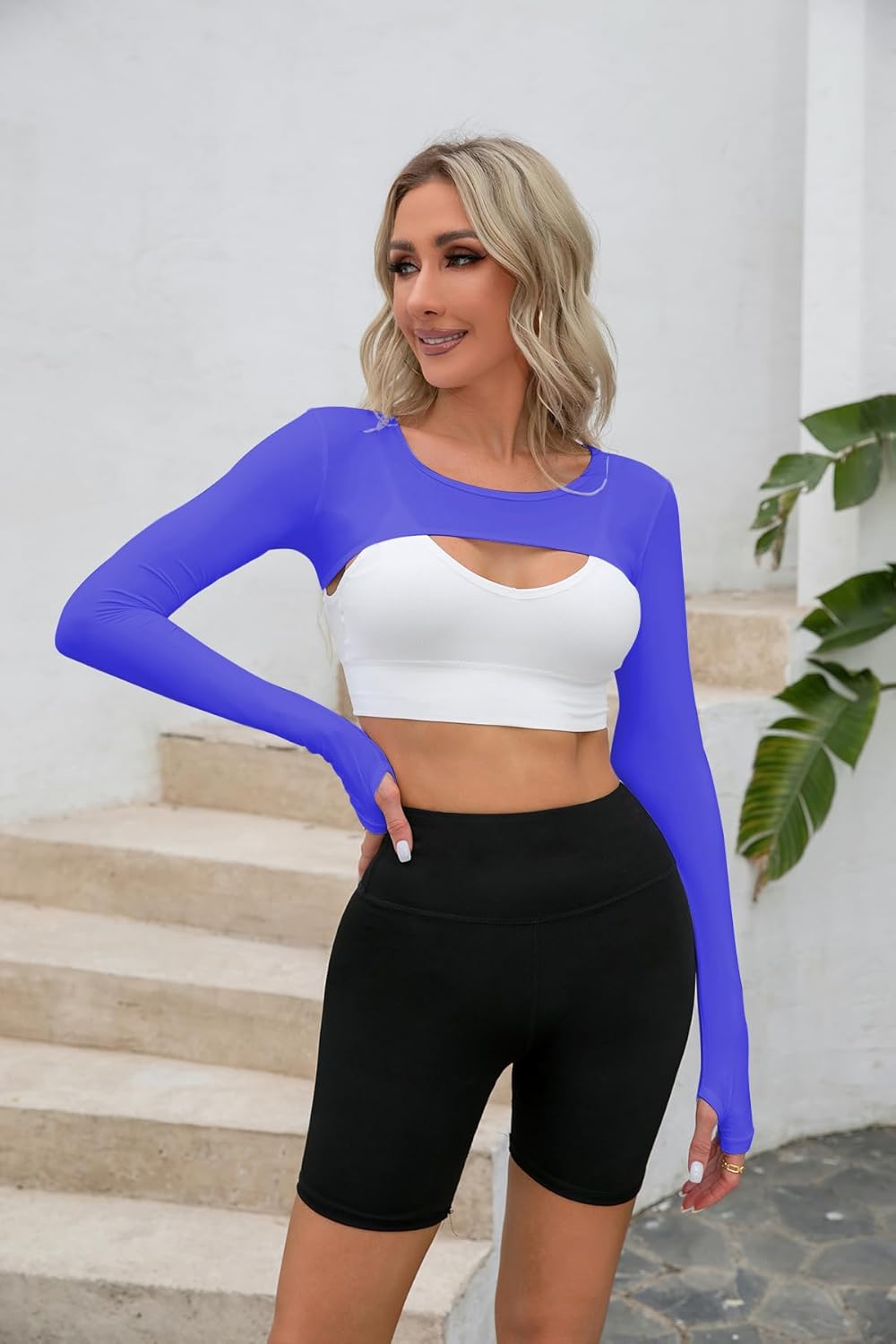 Cooling Shawl Arm Sleeve Sun Protection Women's tops for Golfing,Riding,Driving - Image 5