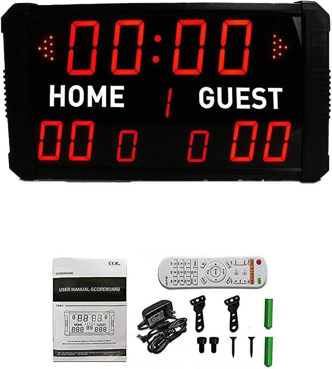 YNIYUJKL Digital Scoreboard Electronic Scoreboard, Electronic Basketball Scoreboard With Buzzer Remote Control Aluminum Portable Scoreboard For Basketball Football