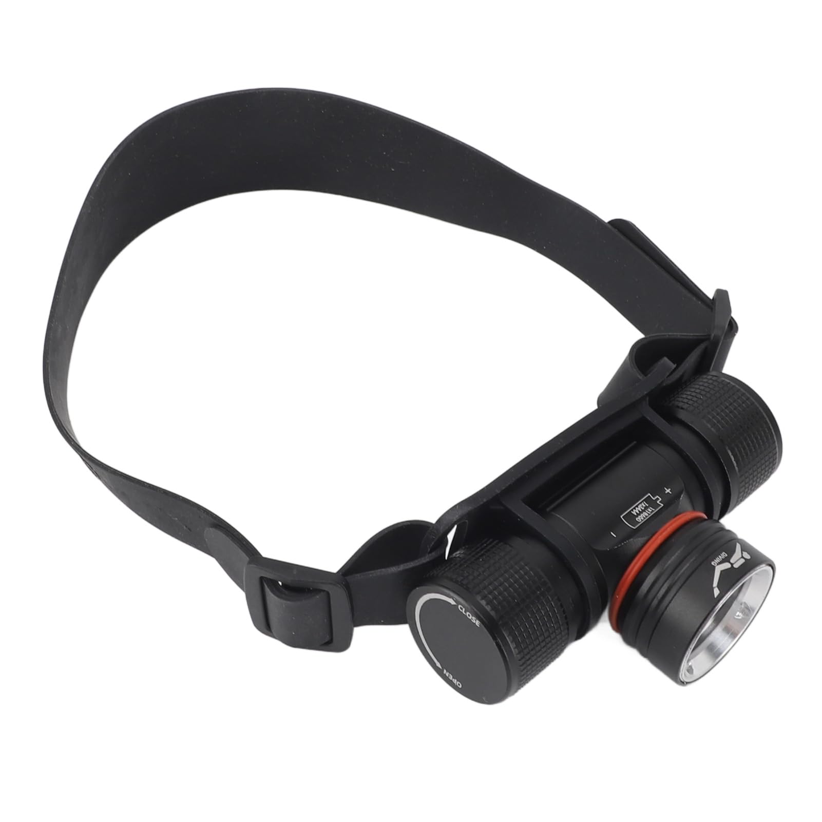 FTVOGUE Diving Headlamp Flashlight IPX68 Super Bright 1200LM 3 Light Mode Underwater 80M Swimming Headlight for Snorkeling Fishing