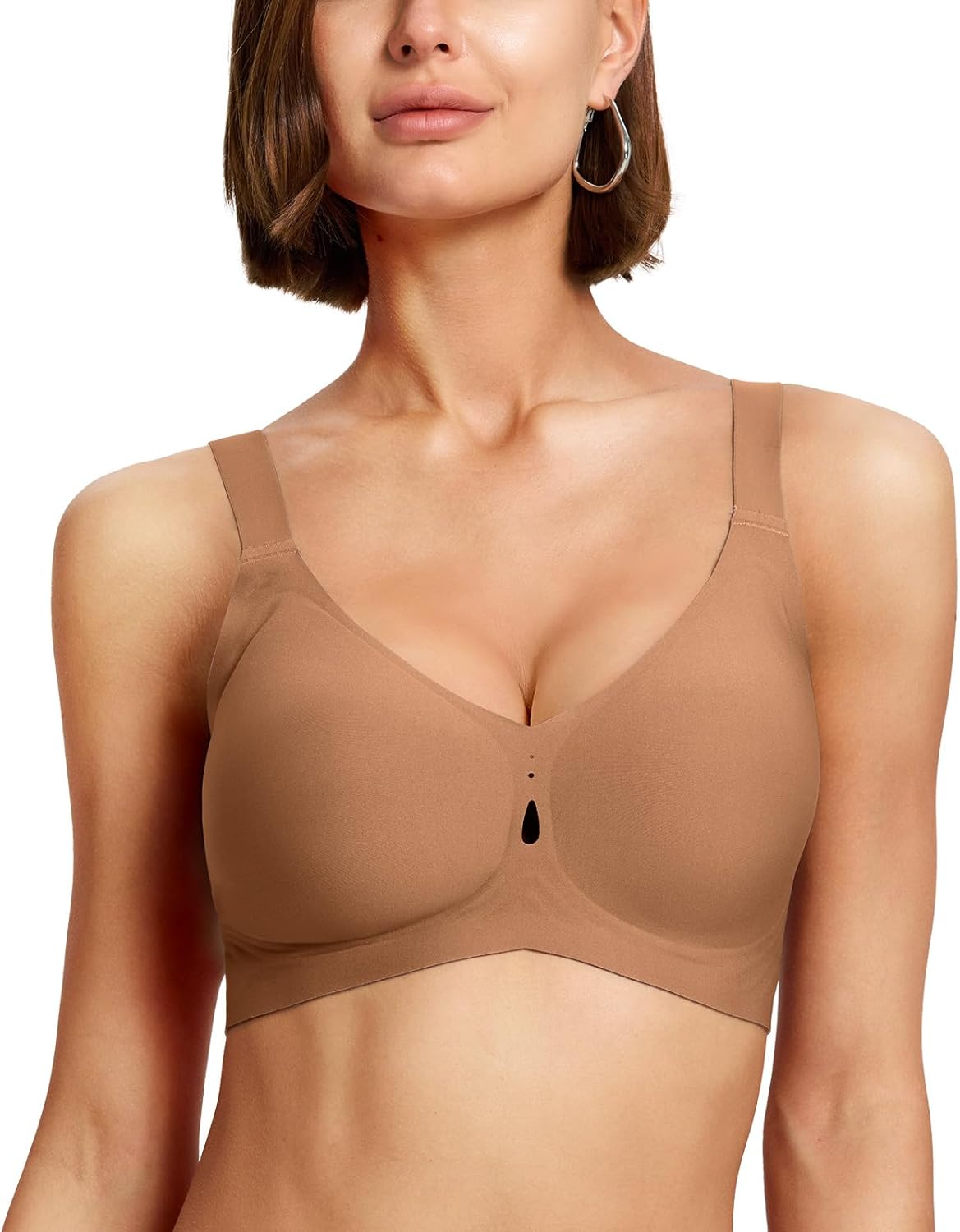 Wireless Jelly Bras for Women No Underwire Push Up Seamless Full Coverage Bralettes Comfortable Everyday Bras