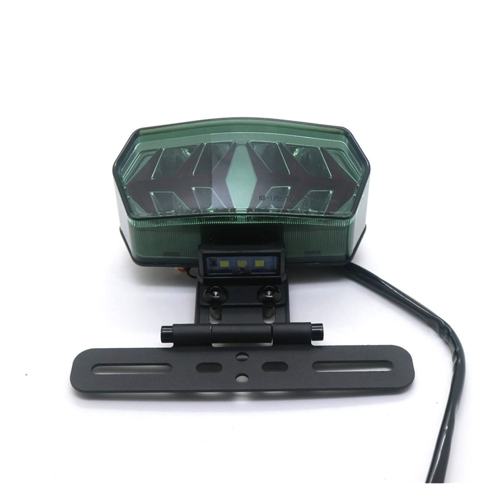 luce targa posteriore Moto LED Fumo Coda Freno Indicatore Di Direzione Luce Staffa Di Montaggio Luce Targa Per Harley Bobber Chopper Cafe Racer