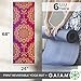 Gaiam Yoga Mat Premium Print Reversible Extra Thick Non Slip Exercise & Fitness Mat for All Types of Pilates & Floor Workouts, Royal Bouquet, 68