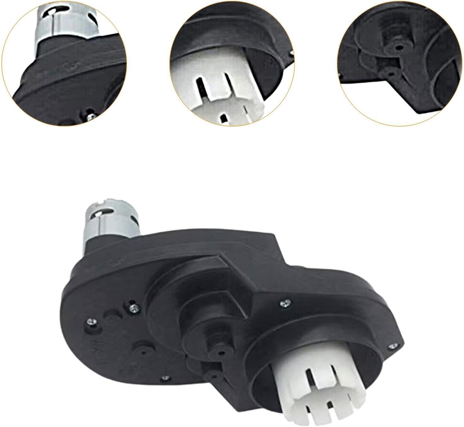 12V RS550 Gear Motor Assembly for Electric Vehicles, 12V35000RPM