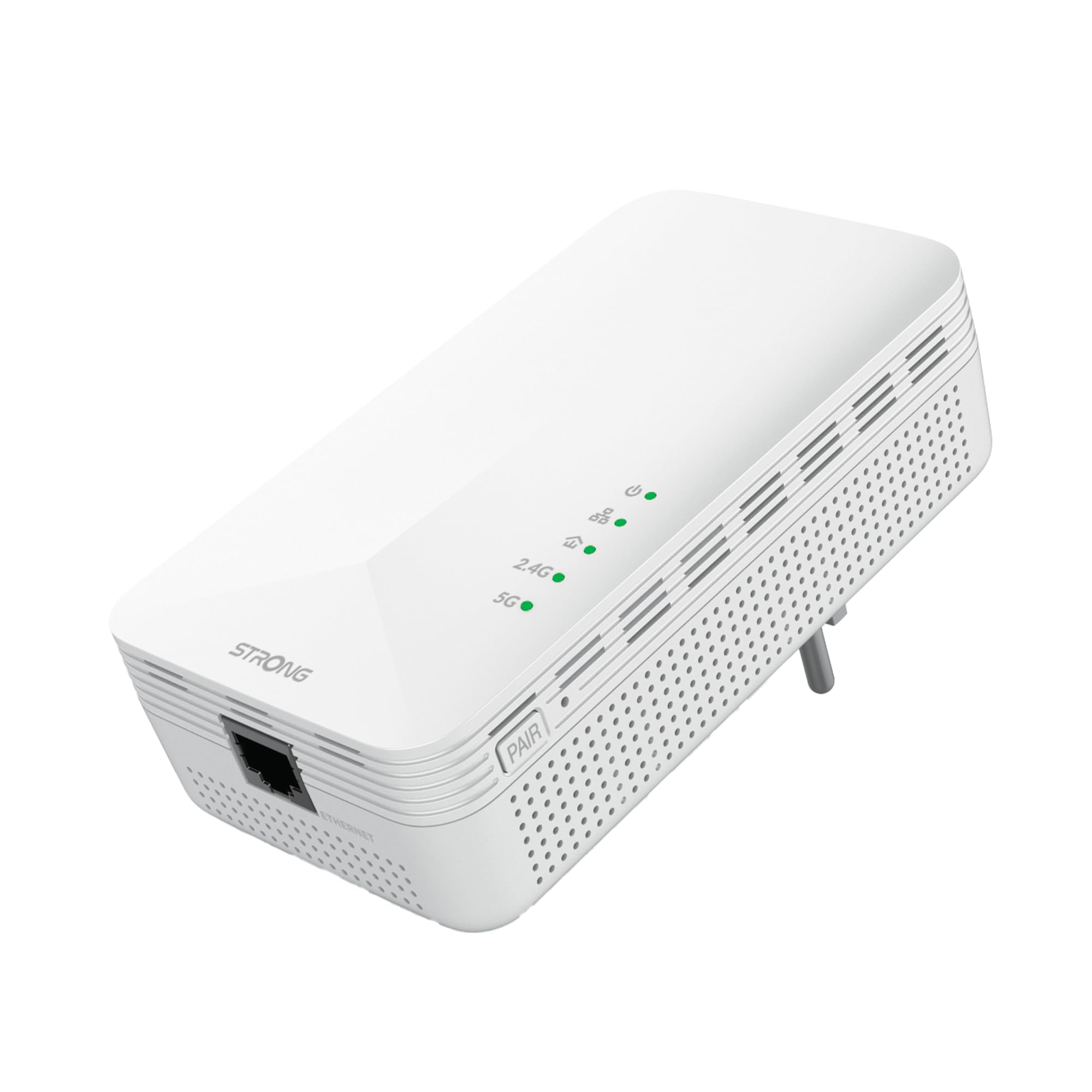 Strong Powerline WiFi 1000 Duo, 1000 Mbit/s, Adaptateur Wi-FI Haut débit, jusqu'à 300 m de portée, kit PowerLAN, Internet Via Prise de Courant, kit Hotspot Wi-FI, Port Ethernet