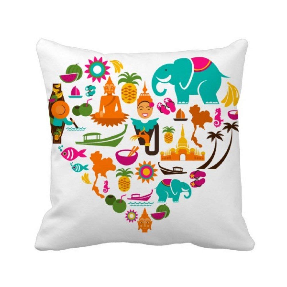 Housse Thaïlande de coussin motif traditionnel aux finitions soignées