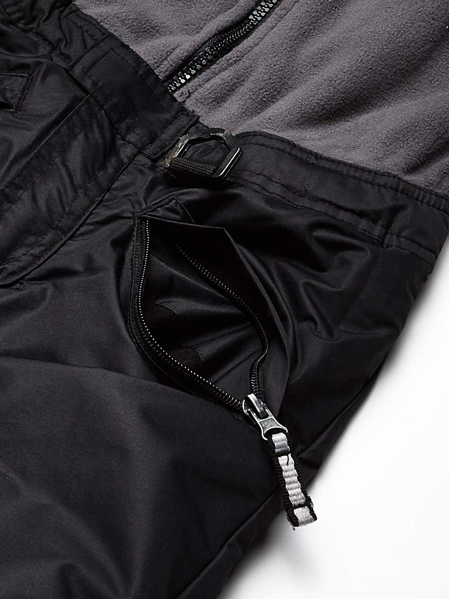 Arctic Quest Polar Fleece Water Resistant Insulated Unisex Boys and Girls Unisex Ski & Snow Bib Pants Overalls