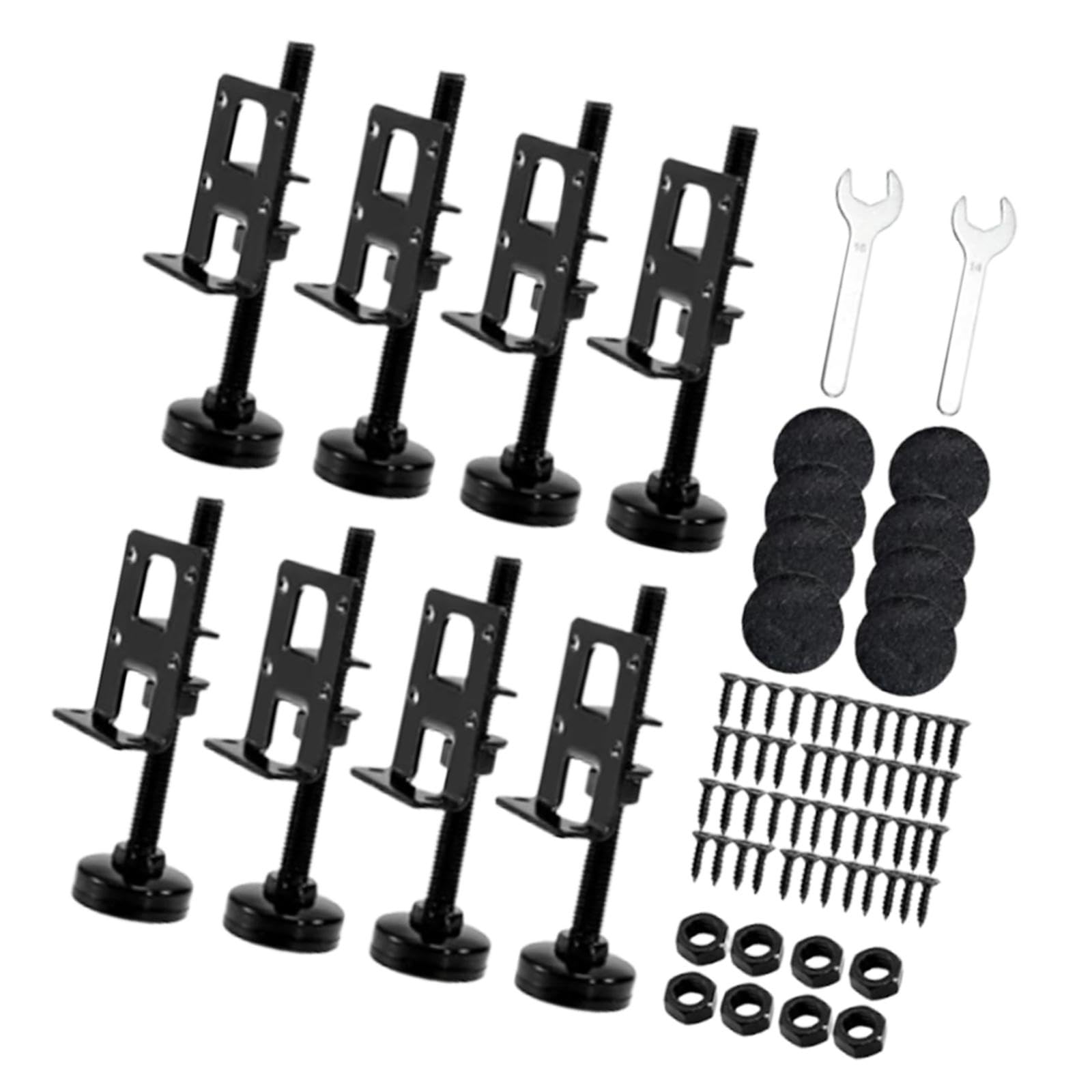 Niveladores ajustables para muebles con pies regulables antideslizantes de 8 Uds