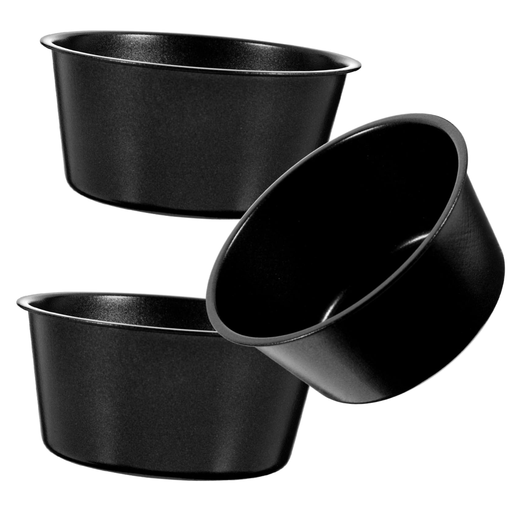 LIFKOME Moldes De Pudding Al Antiadherentes Para Postres Y Muffins Para Tartas Y Gelatinas 3 Piezas X 4