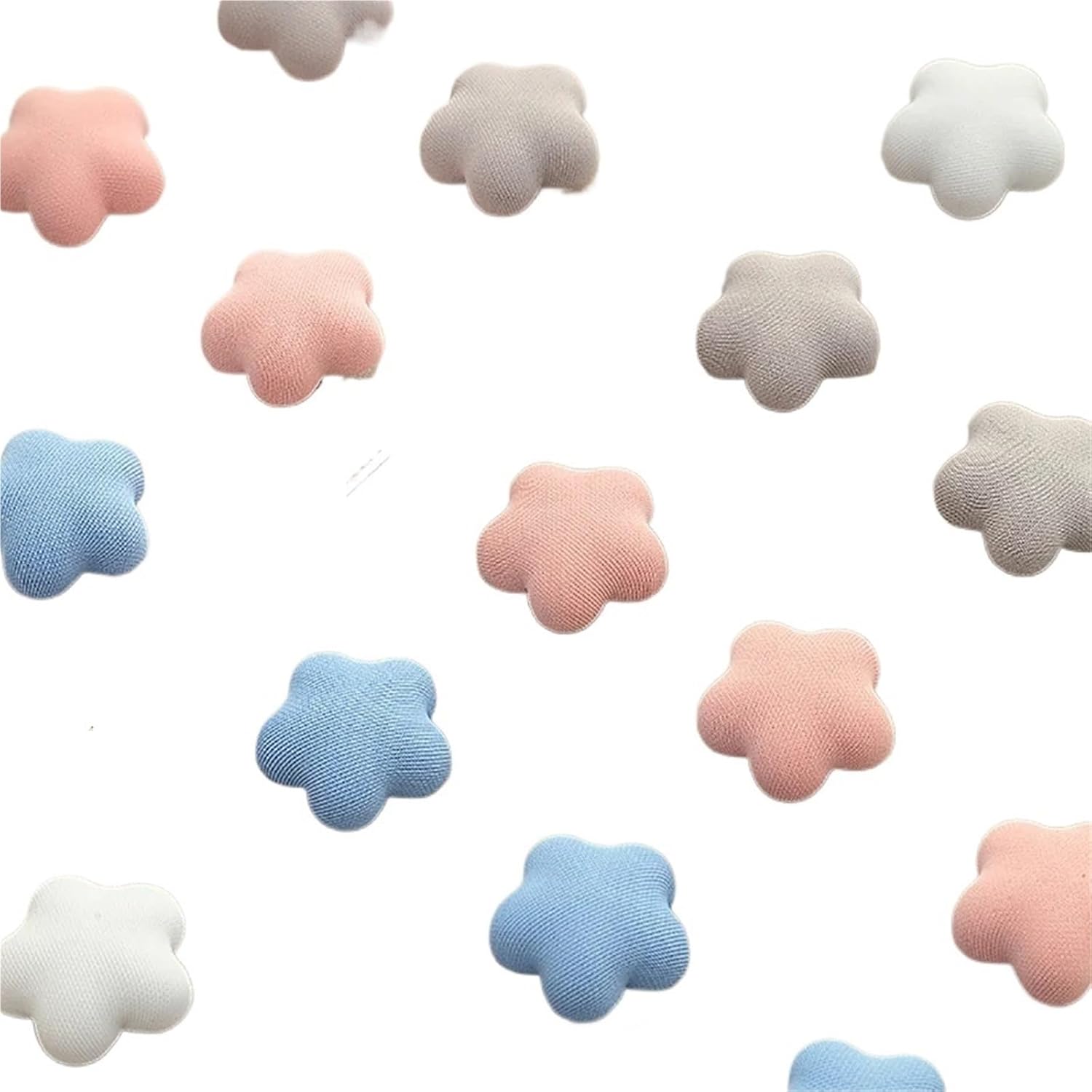 Duvet Comforter Clips 16pcs Flower Quilt Holder One Key to Unlock Bed Sheet Duvet Cover Fastener Clips Anti-Slip Blanket Buckles(Blue)