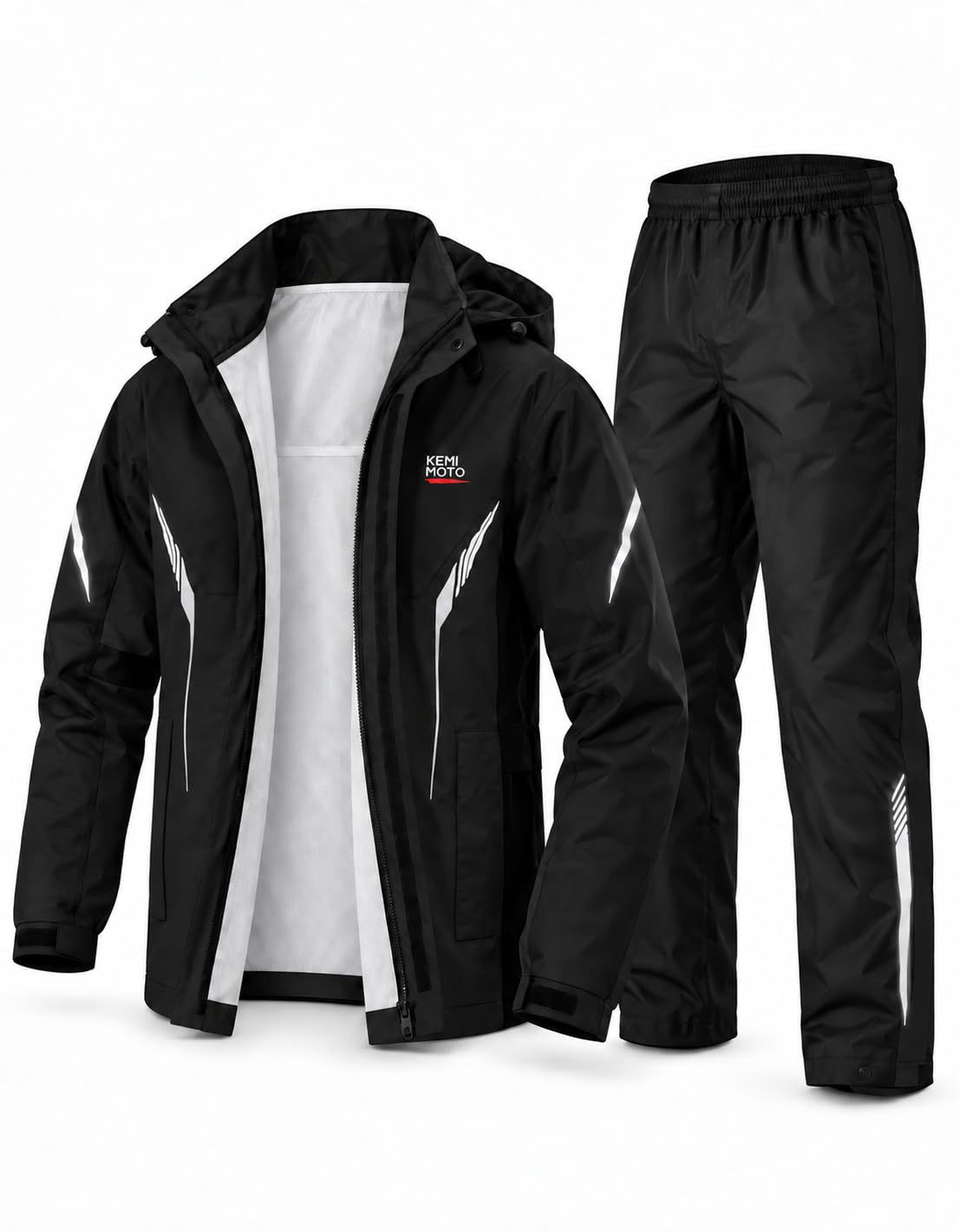 KEMIMOTO Motorcycle Rain Suits for Men with Dual Breathable System