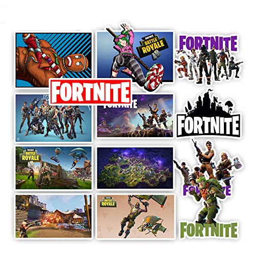 Gaming Fortnite Stickers Pack,50pcs Cute Anime Sticker for Kids, Teens, Gamer Adults,Waterproof Vinyl Stickers for Water Bottles,Skateboard,Bike,Luggage,PS4,Xbos,Game Console(Fortnite) - Thumbnail 4