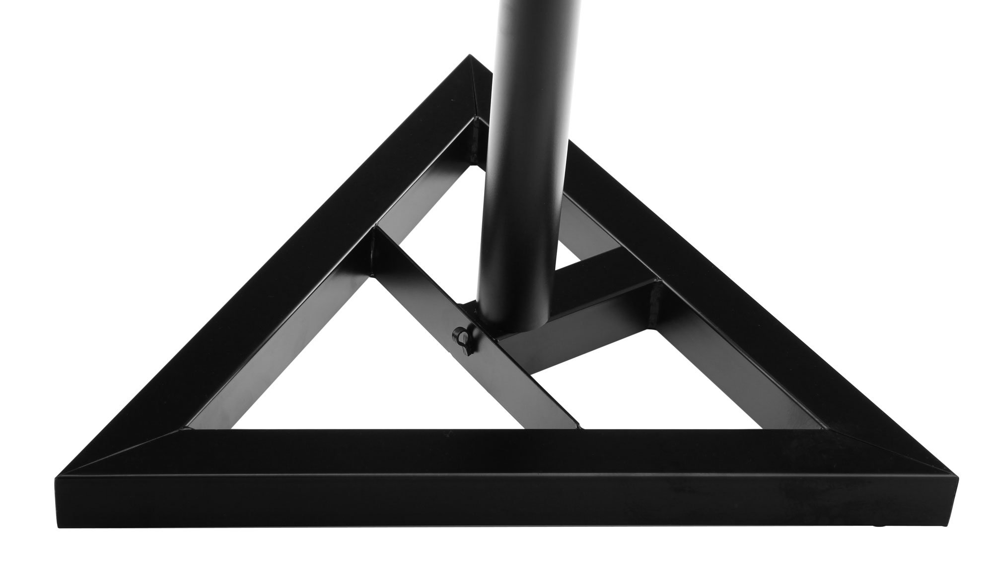 Pronomic SLS-10 Stativ für Studio Monitor Ständer (Höhenverstellbar 80 cm bis 130 cm, Dreiecksbasis) Schwarz & Adam Hall Stands PAD ECO 2 - Absorberplatte für Studio Monitor 265 x 330 mm