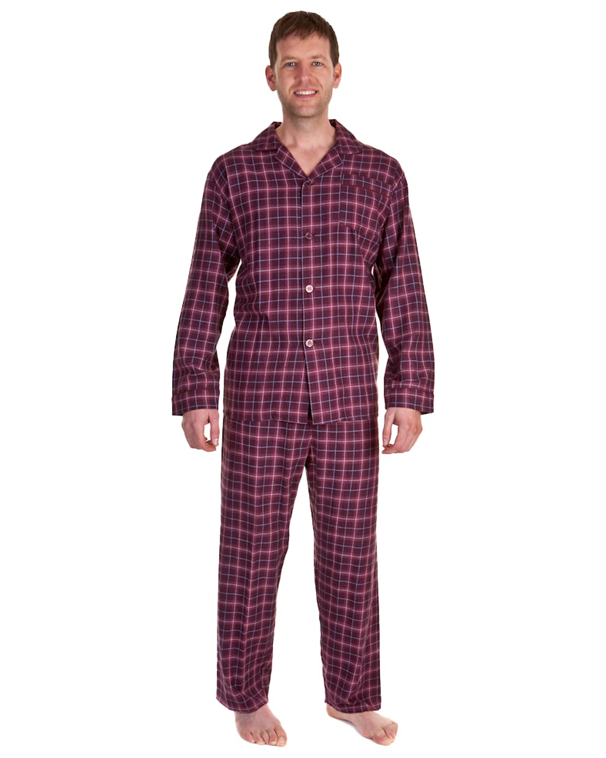 Undercover Haigman Brushed Cotton Pyjamas 7493(C) Red Check 2XL