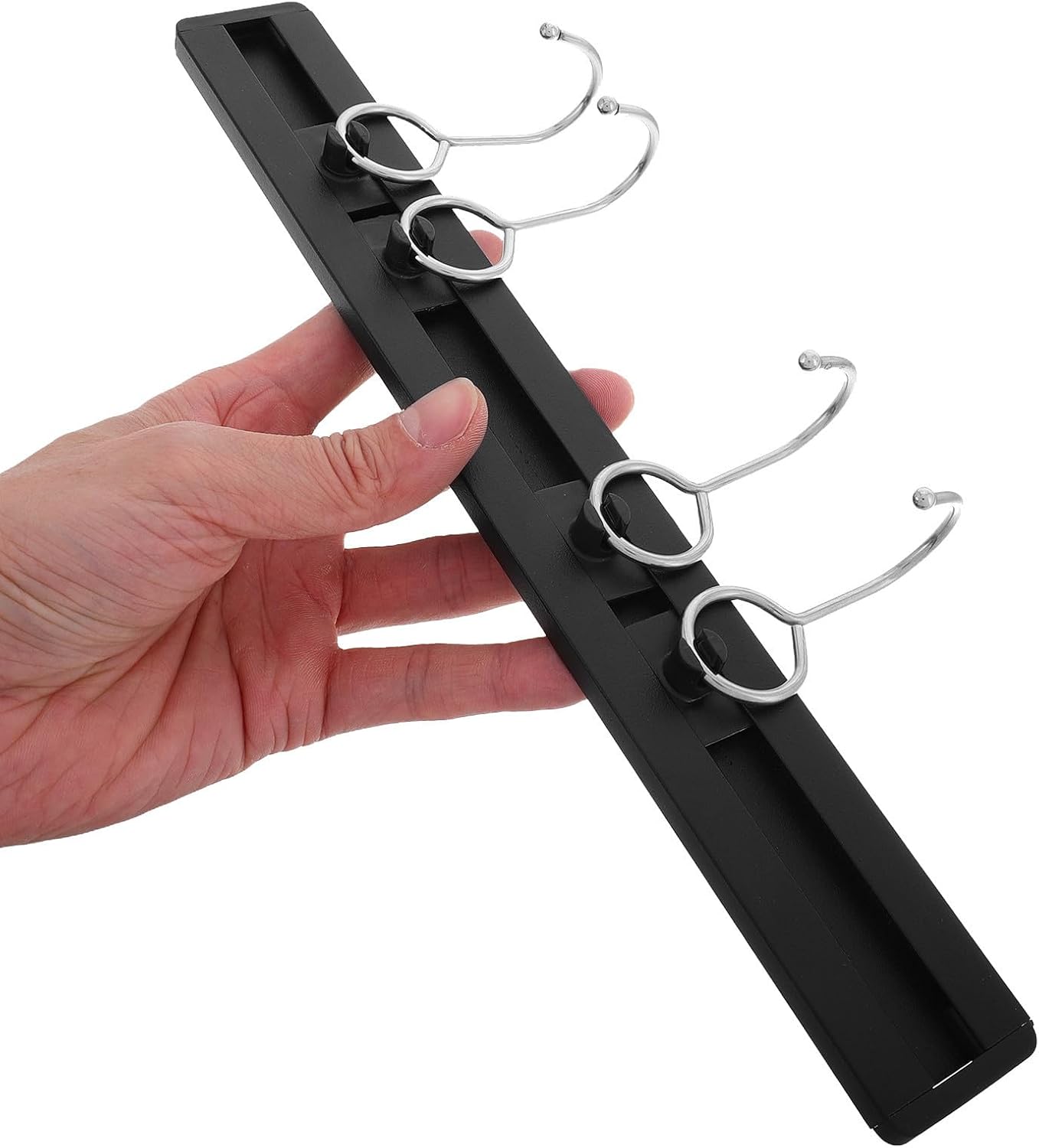 SEWACC Wall Mounted Kitchen Swivel Hook Rack for Pots and Mitts