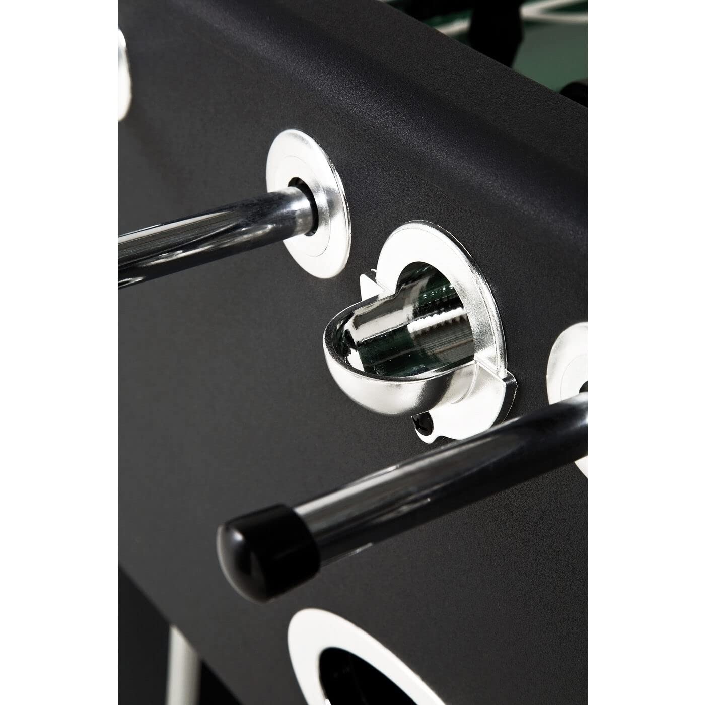 Kare Design Kicker Style , Calcio da Calcio, con 4 Palline, Nero/Argento, 90x125x145 cm (AxLxP)