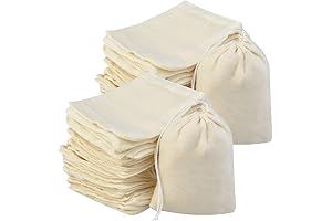 Tayfremn Cotton Drawstring Bags: 200Pcs of Versatile Storage and Organization Essential