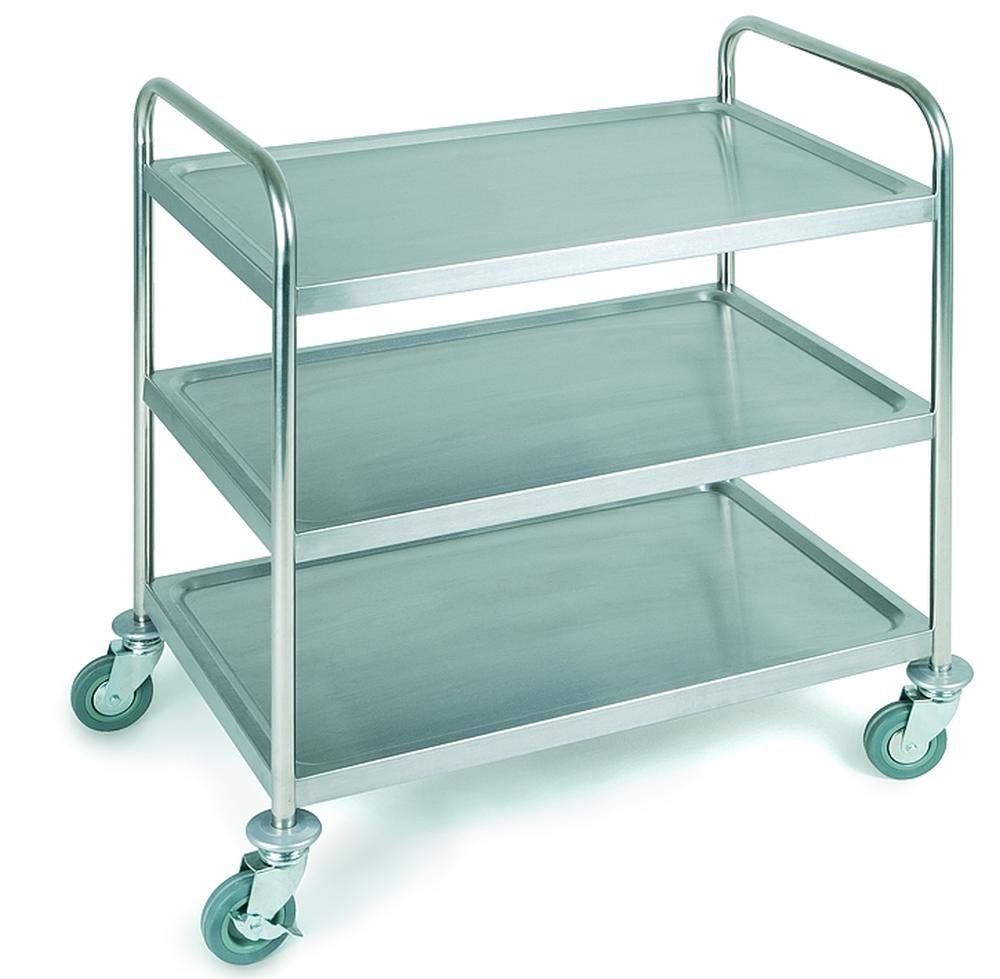 CARRELLO DI SERVIZIO INOX A 3 PIANI