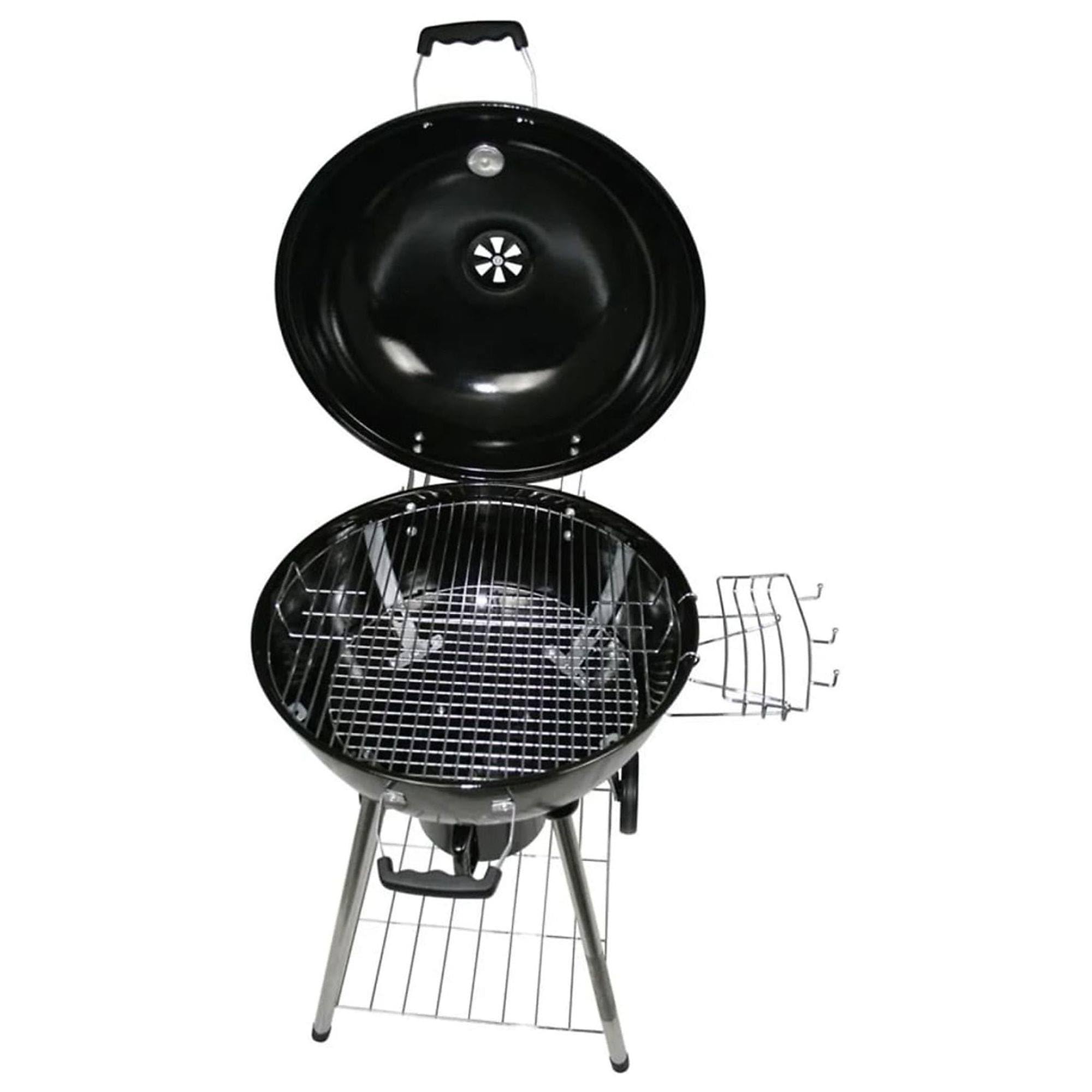 Well Home Barbacoa de carbón H.99cm en 4 Patas y Ruedas