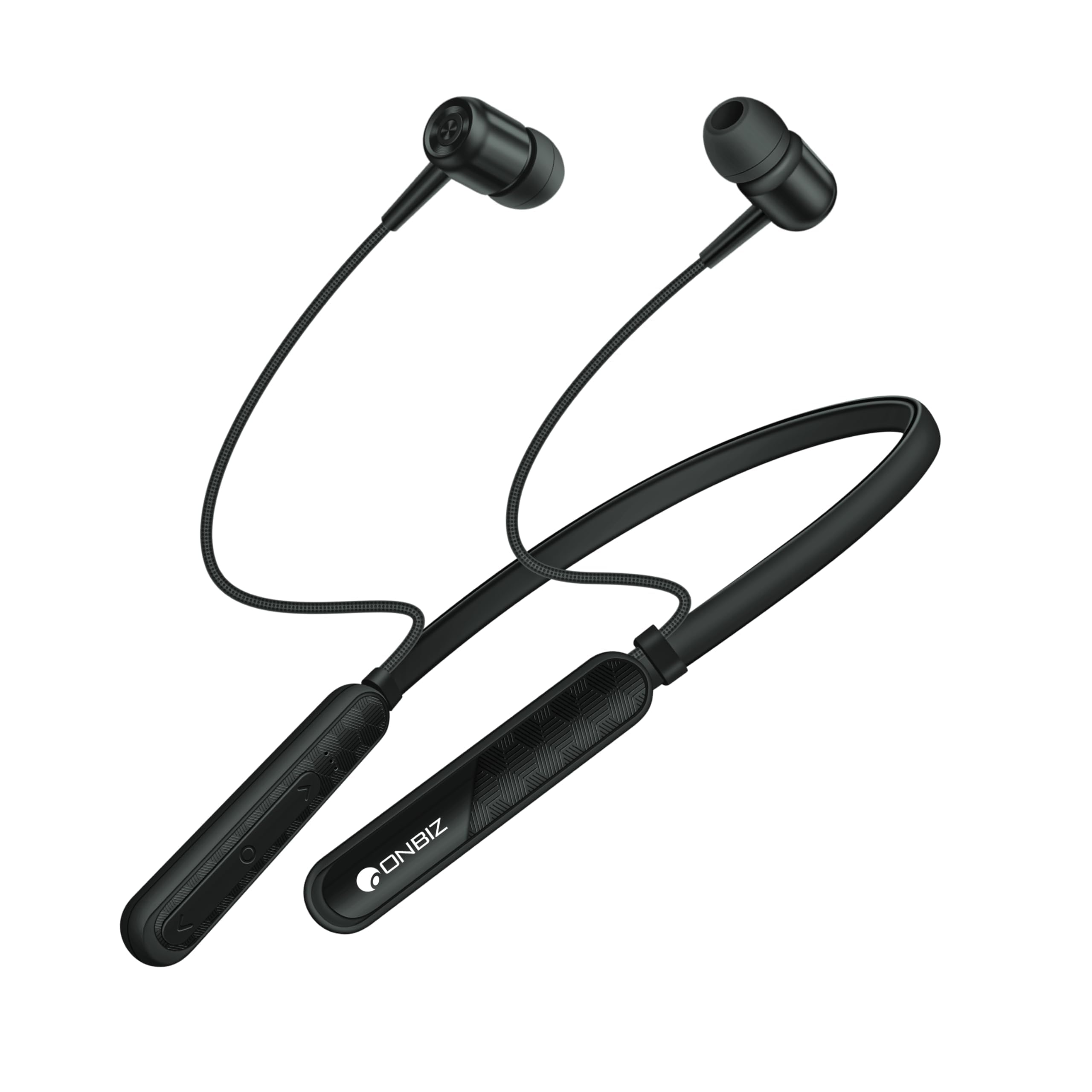Earphone Neckband Bluetooth 5.3 with 20+Hrs Playtime, 10mm Dynamic Driver, Type C Charging, Voice Assistant Bluetooth Neckband Headphone - Black-image-39