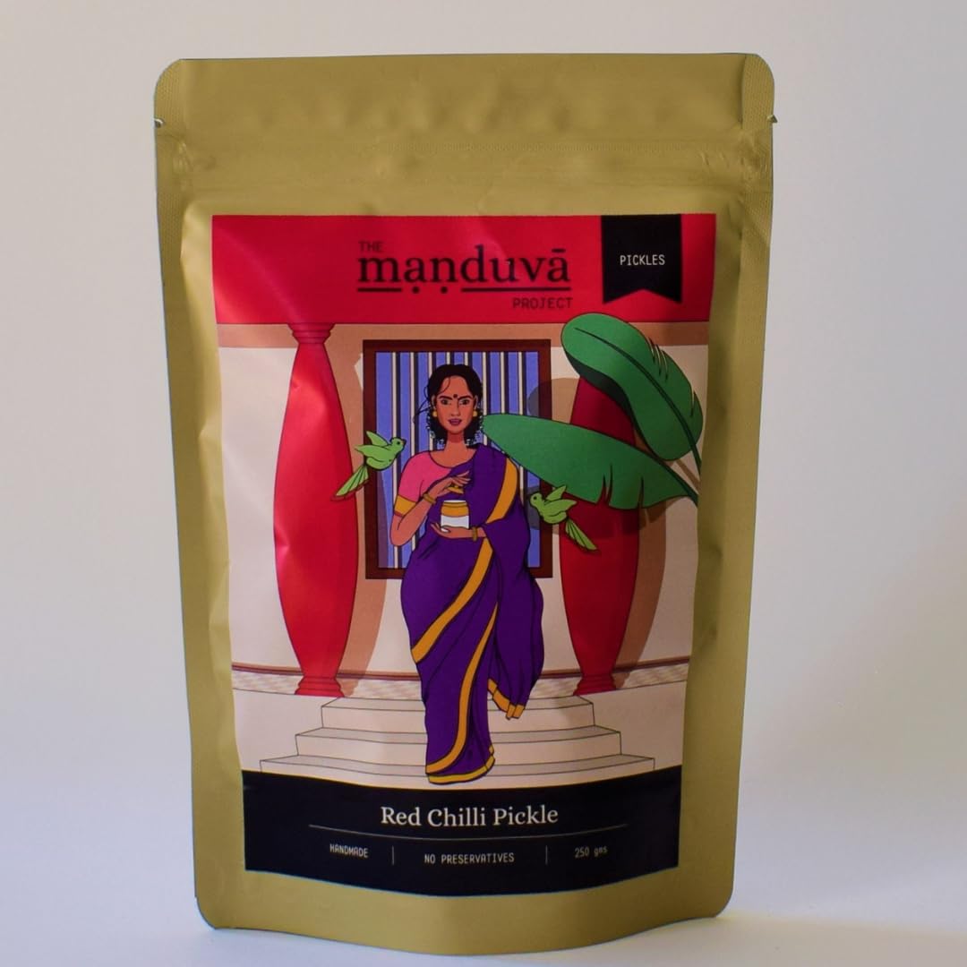 The Manduva Project Red Chilli Pickle | Authentic Andhra Flavors| Traditional Homemade Achar| Natural & Fresh-250gm (B0C7L29VR2) Amazon Price History, Amazon Price Tracker