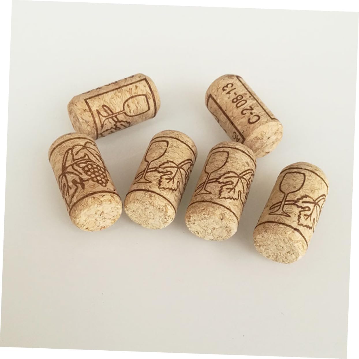 50pcs Wine Bottle Stopper Cork, Straight Cork Wood for Bar