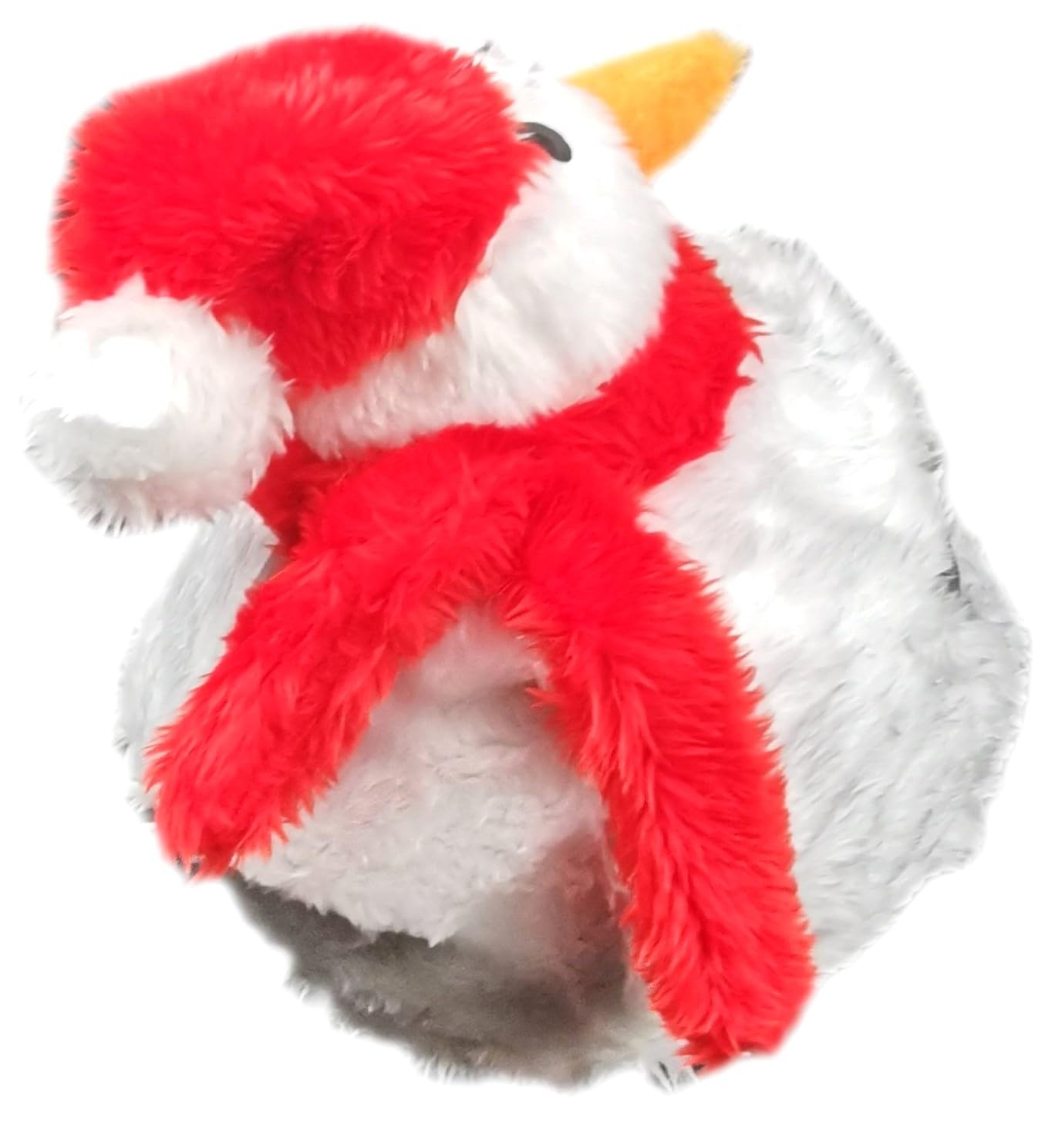 Housse Casque Moto Peluche - Couvre-Casque Intégral Amusant | Bonhomme de Neige avec oreilles - idée cadeau originale pour motards, convient aussi au ski, taille unique, homme et femme