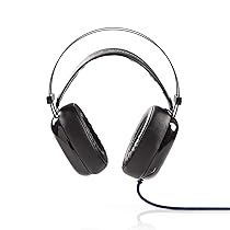 Amigo Nedis Wired Over-Ear Gaming Headset | with Impressive Surround Sound | USB Connector | LED Light | Ultra Bass (Black)