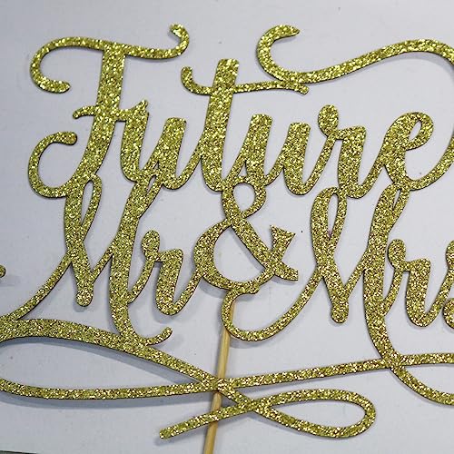 Bekaterea CAKE TOPPER Glitter Bridal Shower Cake Pick Decorations- For Wedding Engagement Theme Party Decoration,Bachelor Party Decorations Supplies  thumb #5