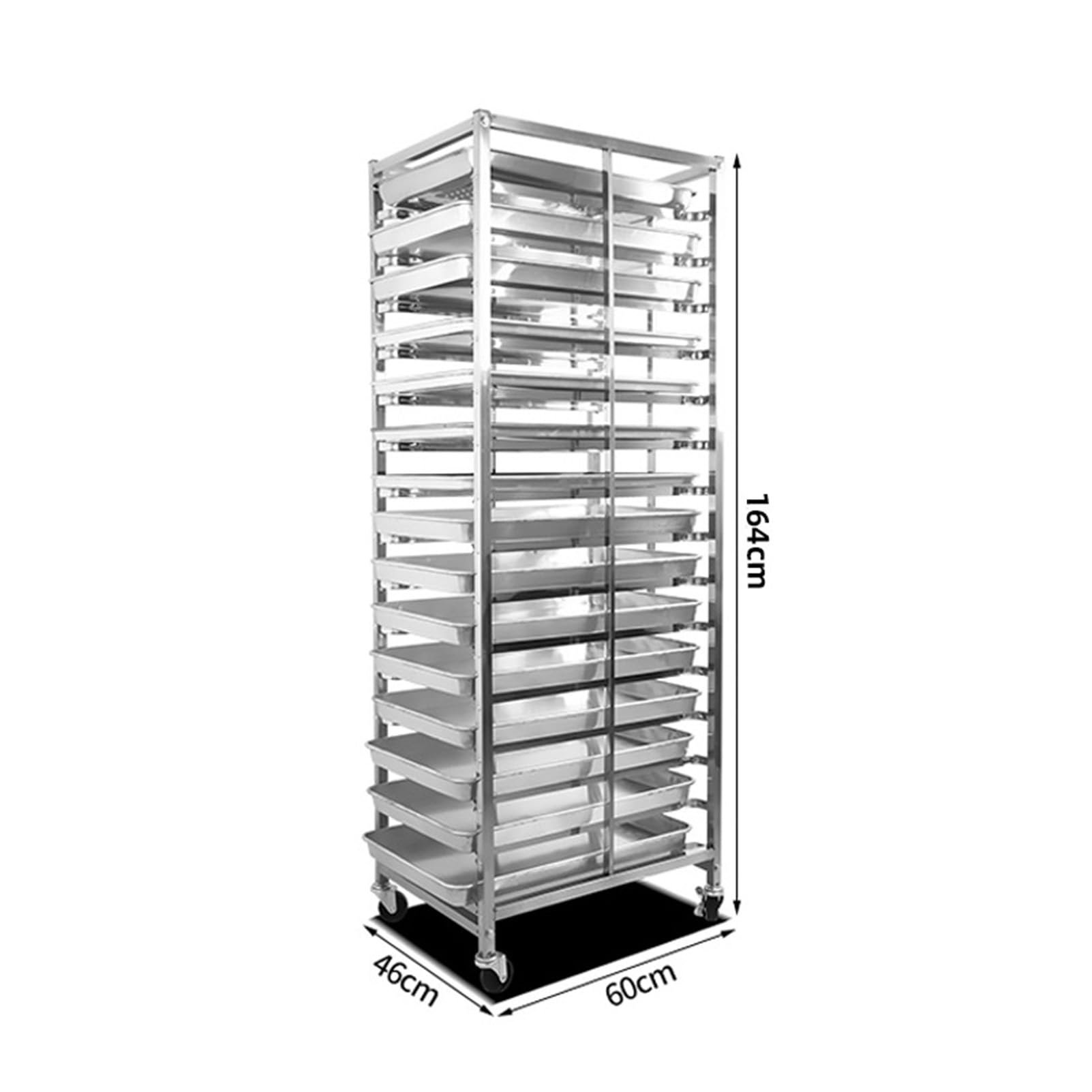 Robustes Edelstahl-Bäckerei-Brötchen-Pfanne Speed Rack – kommerzielles Backblech-Regal für Brotteig und Pizza, ideal zum Kühlen und Trocknen