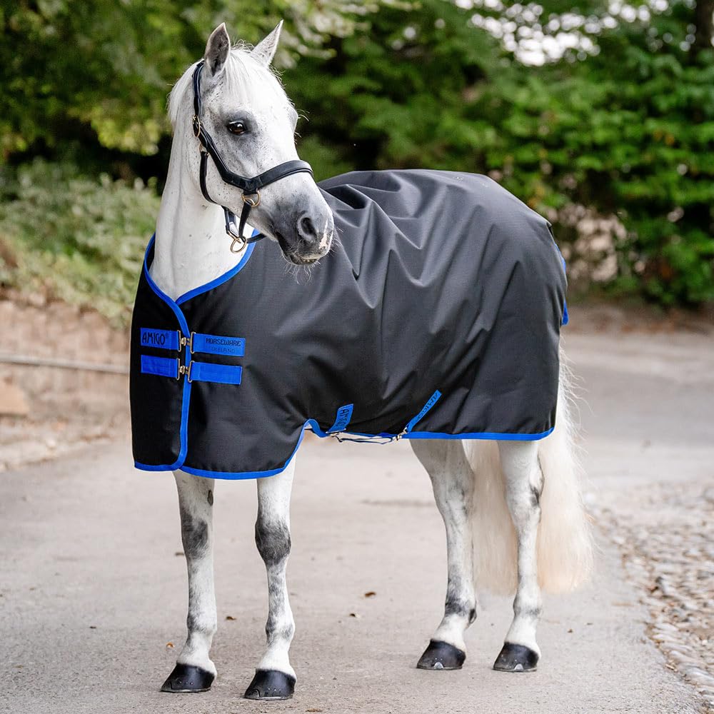 Horseware Ireland Black Amigo Ripstop 900D Turnout 0g Black/Classicblue 78
