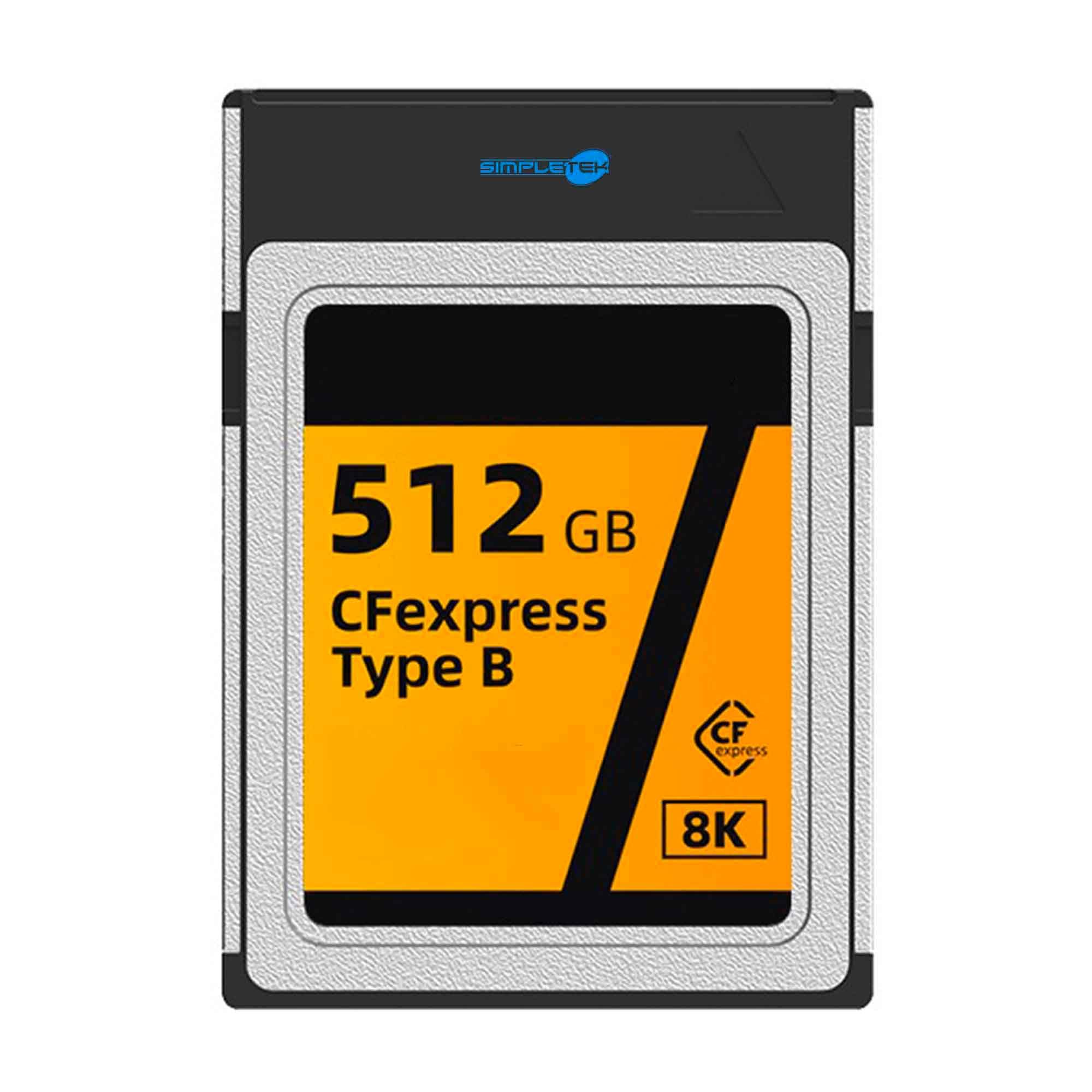 SIMPLETEK – Scheda di Memoria CFexpress Tipo B da 512GB 8K | NAND MLC 3D 50 pin | per Fotocamere e Videocamere