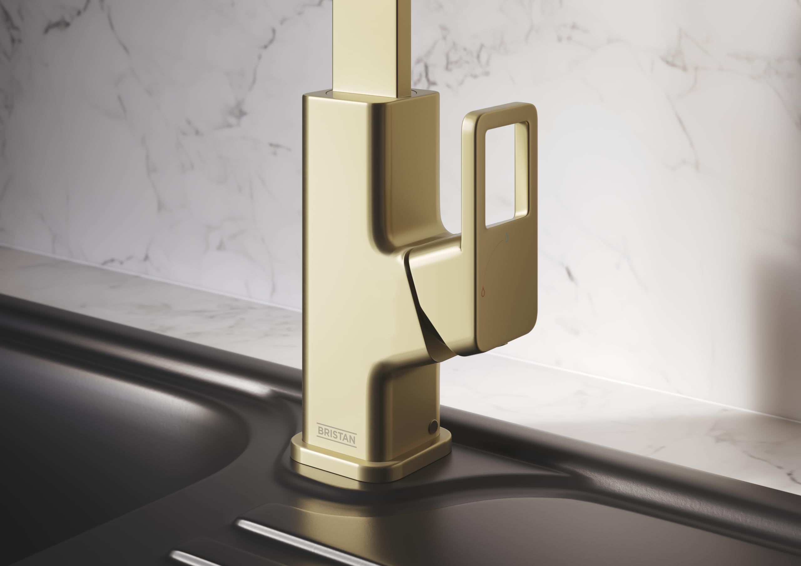 Bristan Spruce Kitchen Tap, Brushed Brass - Image 4