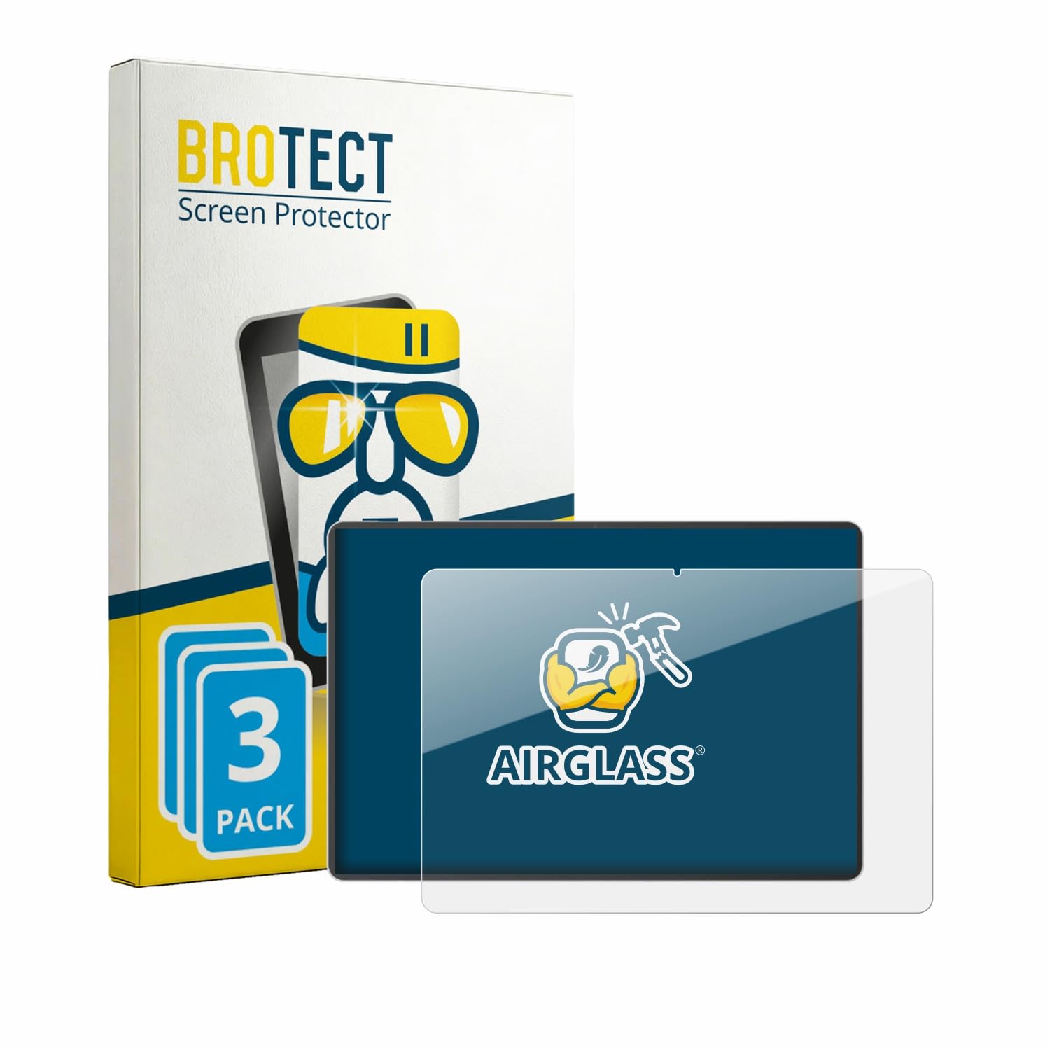 BROTECT Protector Pantalla Cristal para ASUS Pad T3201 Protector Vidrio (3 Unidades) - [Dureza 9H, Anti-Arañazos]