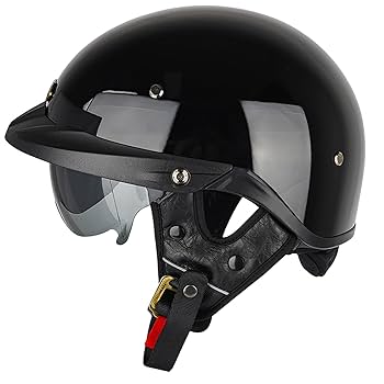 Amazon.co.jp: レトロオートバイハーフヘルメットドイツスタイル