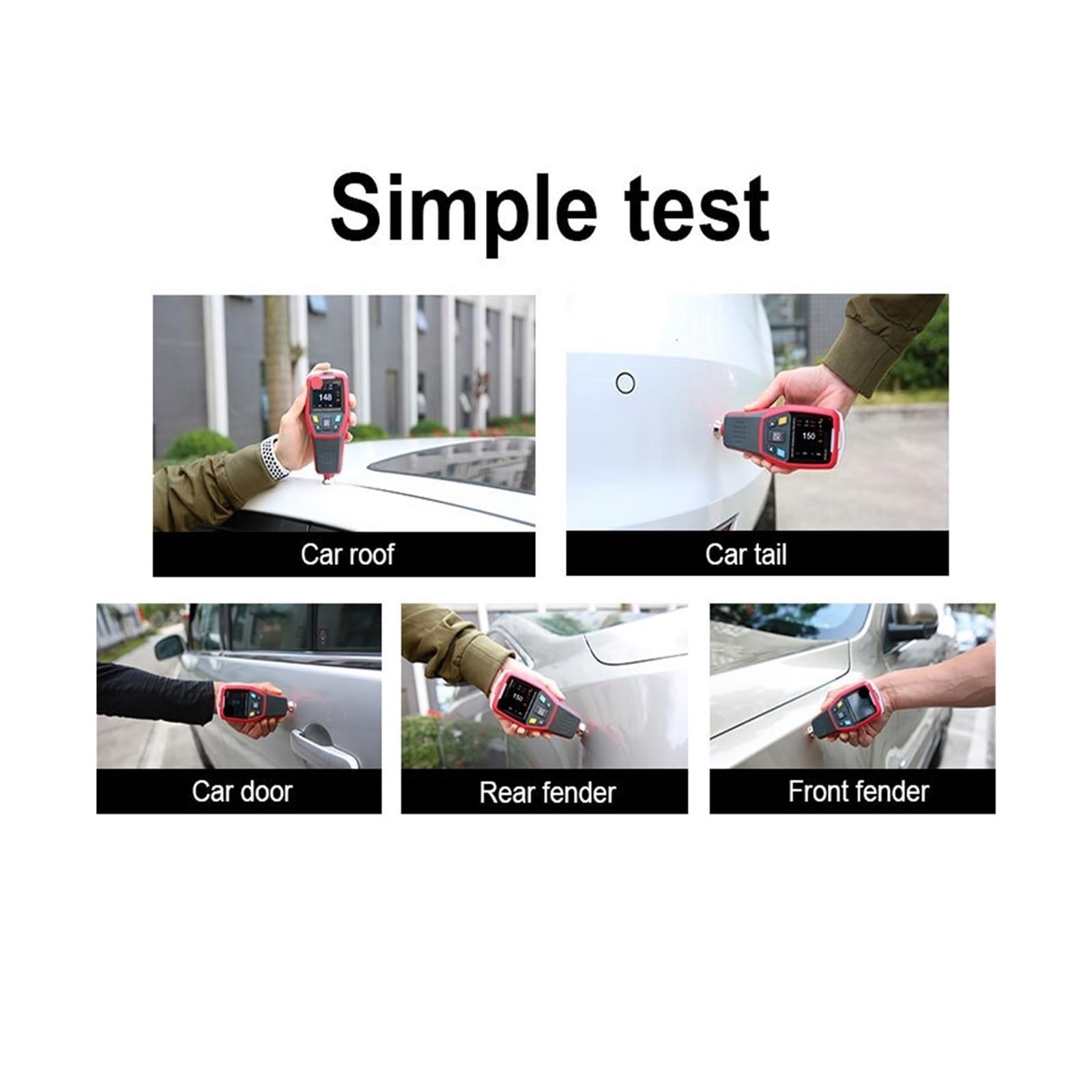 Miernik grubości lakieru, Miernik grubości powłoki UT343E Tester lakieru samochodowego z wyświetlaczem i Bluetooth UT343A UT343D(UT343A)