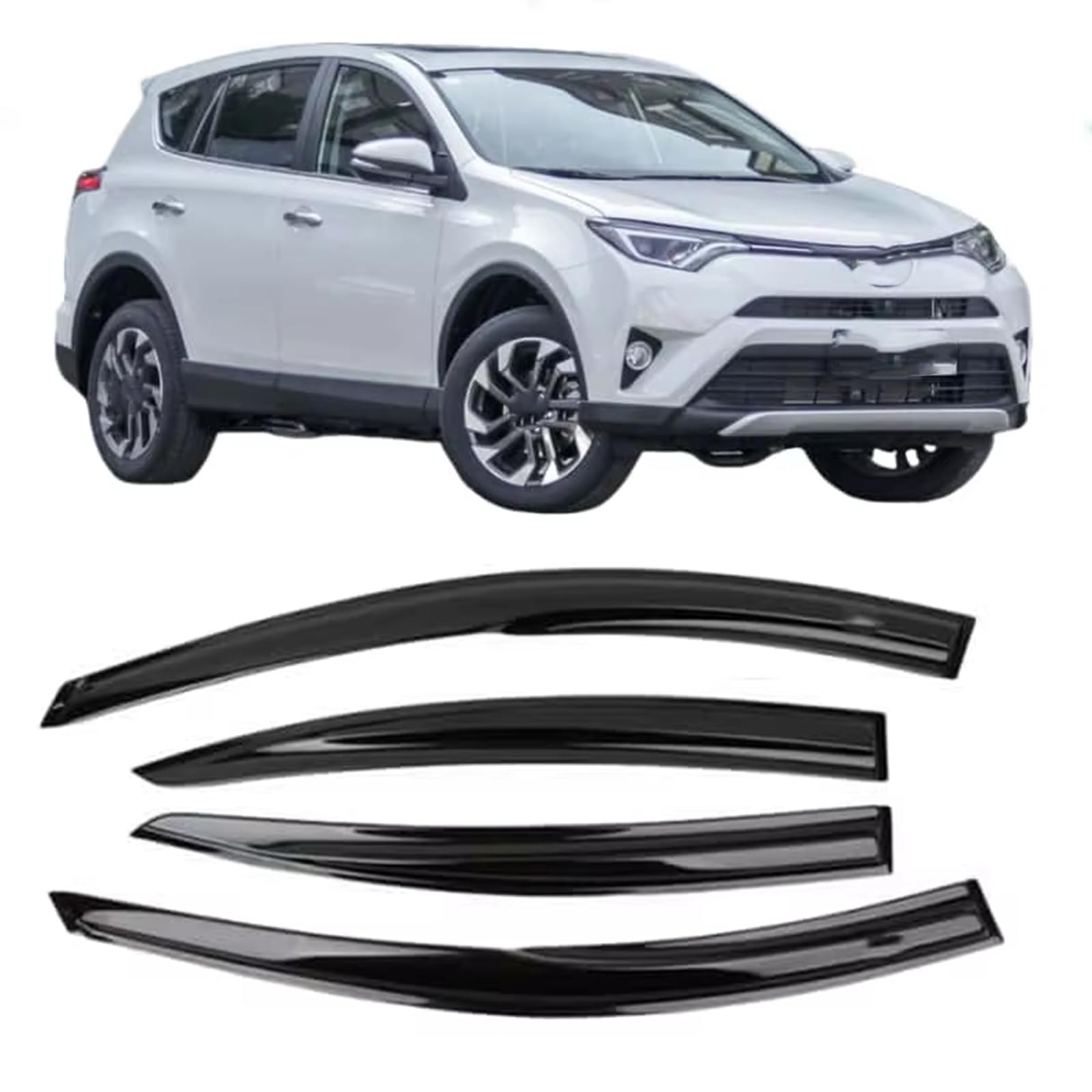 Déflecteurs de vitre pour Toyota RAV4 2014-2019 de protection d'air latérale
