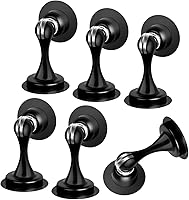 Vista 9 de Tope magnético de puerta, topes de puerta autoadhesivos, cierre magnético para puerta, tope de puerta de acero inoxidable de níquel cepillado sin