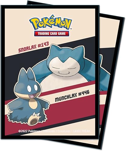 Pokemon Snorlax & Munchlax - Protectores de cubierta (65 unidades) disponible en Yaxa Colombia