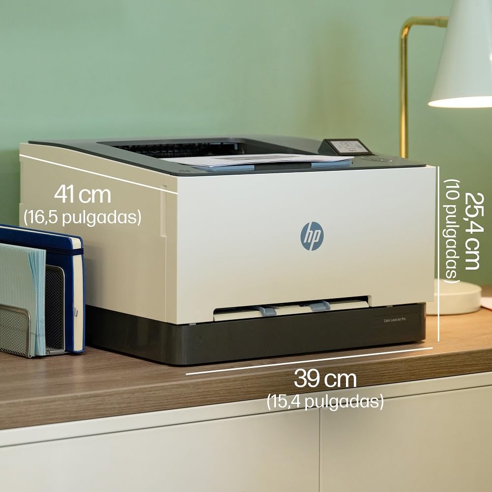 HP Color LaserJet Pro 3202dn, Impresora Láser Monofunción A4, impresión a Doble Cara automática, 25 ppm, USB 2.0, Procesador 1,2 GHz, Ethernet, Memoria 256MB, Compatible Smart, Blanca y Azul
