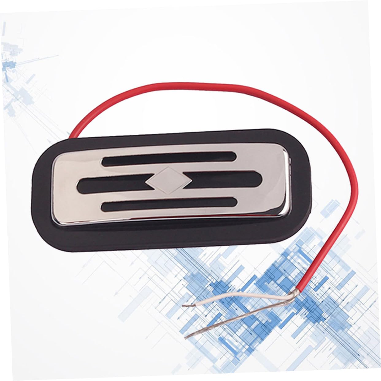 HANABASS Black Frame Metal Guitar Pickup Humbucker for Guitar and Bass Durable Replacement Part for Music Enthusiasts Easy Installation Excellent Conductivity