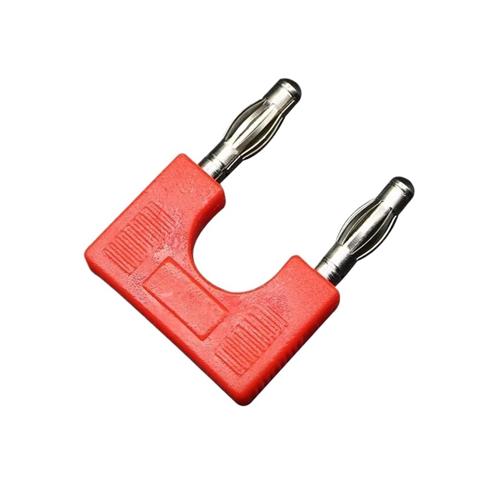 8 pz/4mm Spina A Banana Connettore Elettrico Spina di Cortocircuito Terminale Coppia Adattatore Ponticello Presa Della Linea di Prova Dello Strumento (Color : 8 Red)