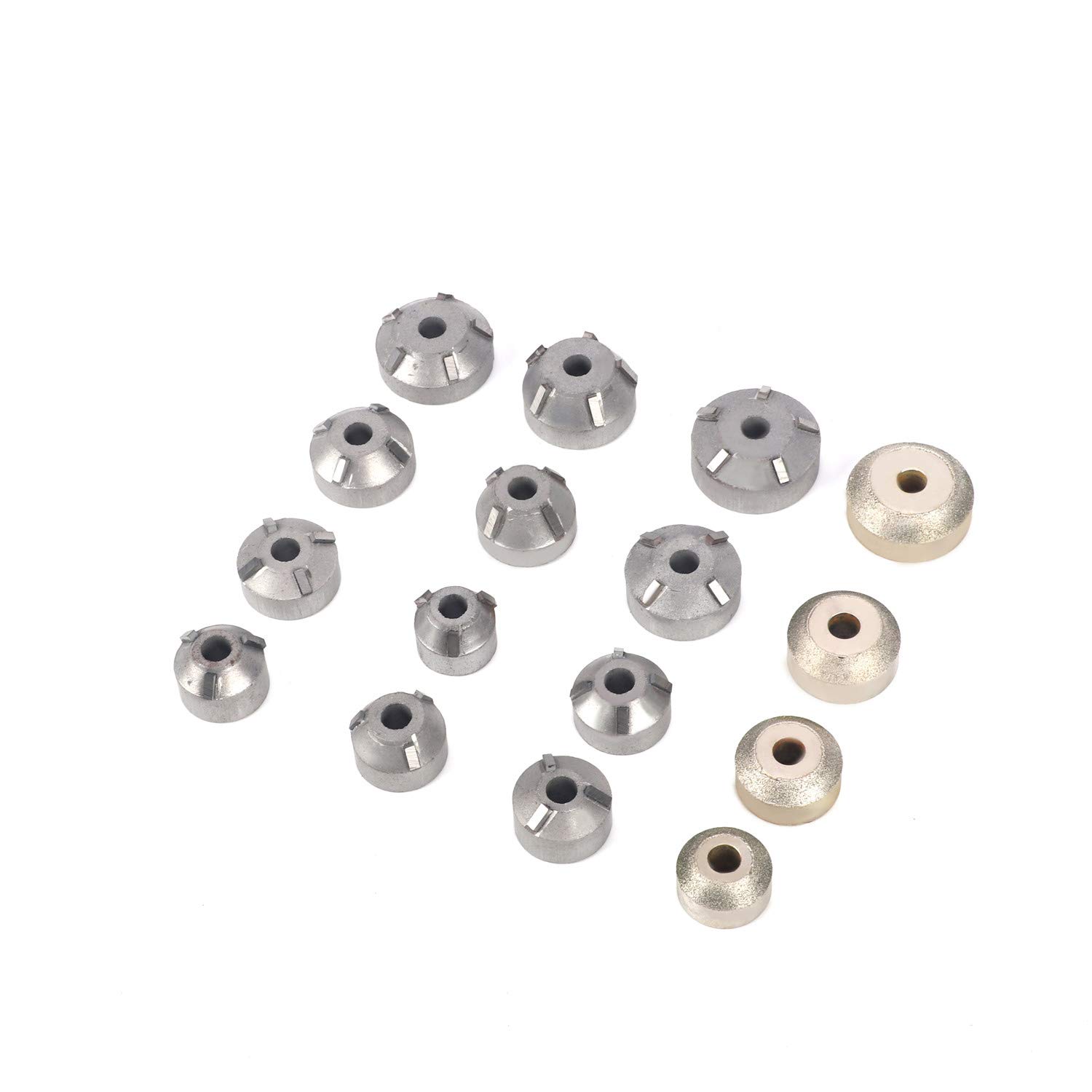 aleawol Ensemble de 21 outils de coupe de siège de valve de moto universel en carbure cimenté, rebouchage de valve, outil de lapping de valve, outil de meulage de valve, outils de coupe de déplacement