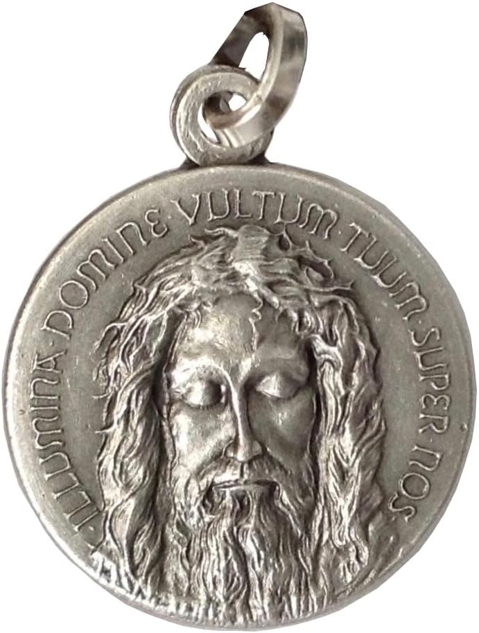 925 Sterling Silver The Holy Face of Christ Medal