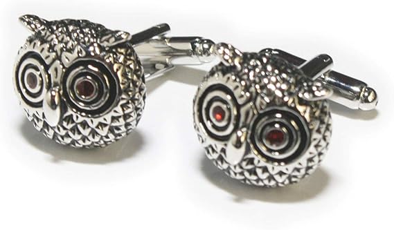 Amazon Co Jp 鎌倉カフス工房 レッドアイふくろうカフス Cf1422 ジュエリー