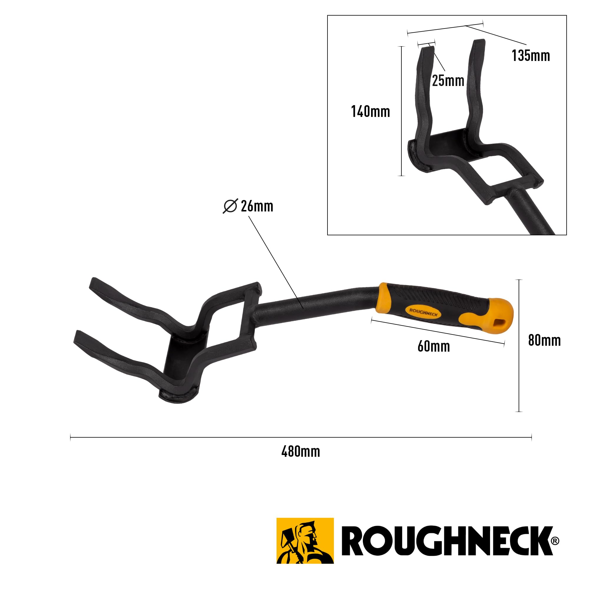 Roughneck ROU64642 Barre de démolition et de levage de toiture de 47.5 cm