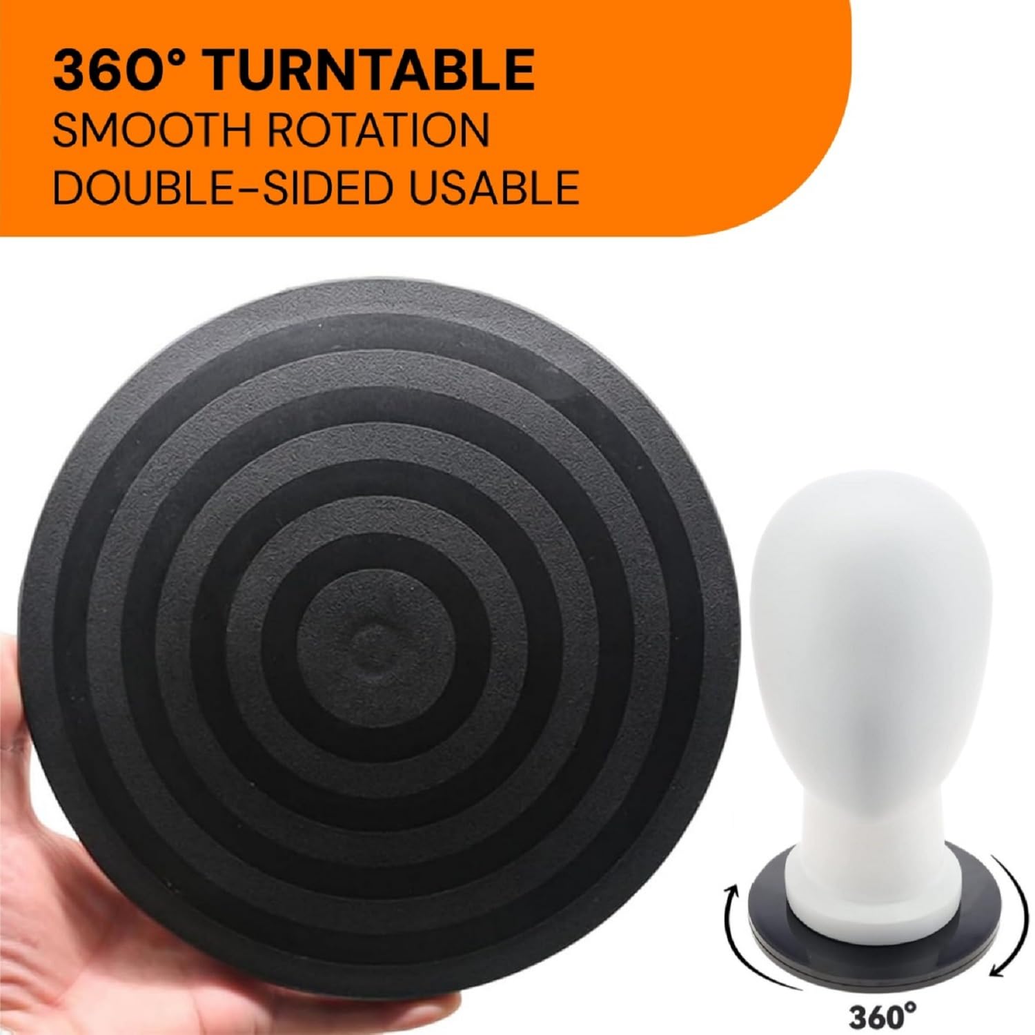 20CM Piattaforma Roteante,Base Rotante per Giradischi,Supporto Girevole di 360°,Giradischi con Cuscinetti Sfera in Acciaio,Piatto Girevole per TV Monitor Artigianato Piante Bonsai (20cm)