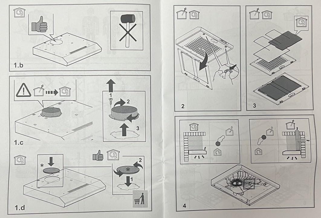 Franza Cappa da incasso per Indesit ISLT 65 LS X compatta, elegante e realizzata in acciaio inox da 60 cm. sia filtrante che aspirante - 3 velocità selezionabili - altezza di soli 7,7 cm.