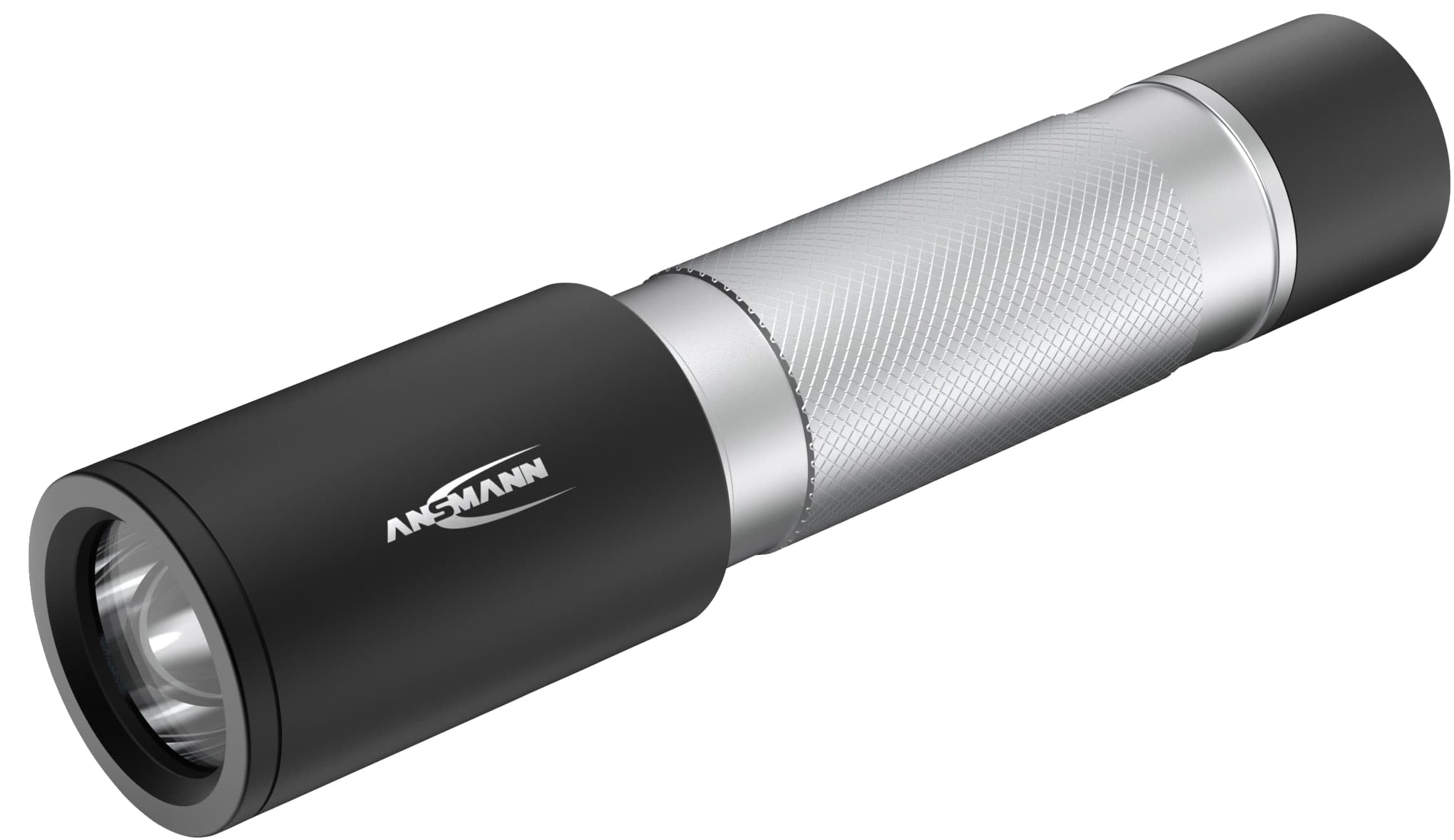 Ansmann Silver Daily Use Led Torch 300B Including C Batteries - Ideal For Use In The Home Garage Car Workshop Or Camping - Light Handy & Robust 315 Lumen,